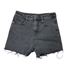 Dark Charcoal high rise jean shorts size 8 wild fable